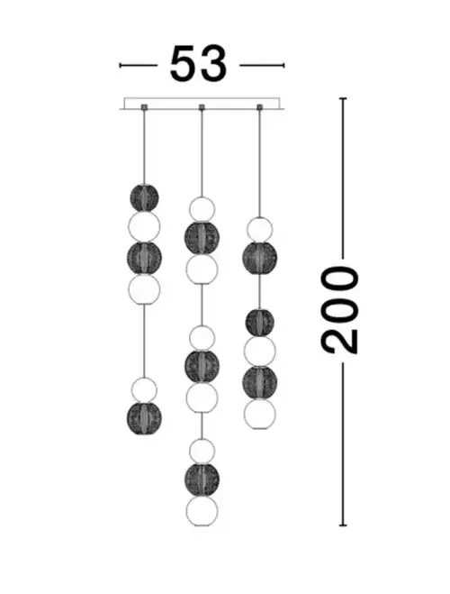 Luster 9511060 NOVA LUCE LED 42W 2710lm 3200K 230V IP20